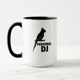 Lustiger Papageien-Personal-DJ-Becher für Papageie Tasse