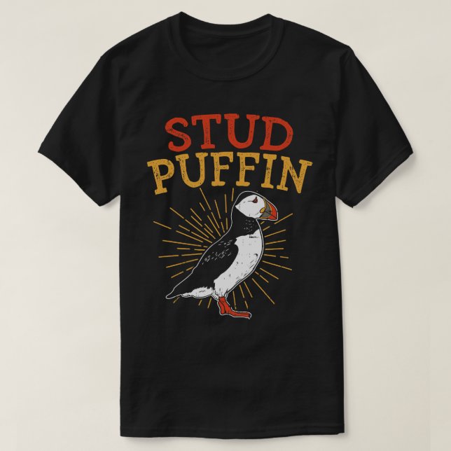 Lustiger Papageientaucher T-Shirt (Design vorne)