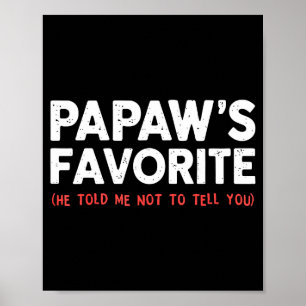 Lustiger Papaw Lieblings-Granhild Ich bin Papaws F Poster