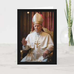 Lustiger Papst Trump Präsident Trump will der N Karte