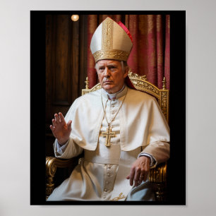 Lustiger Papst Trump Präsident Trump will der N Poster