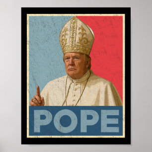 Lustiger Papst Trump Präsident Trump will der N Poster