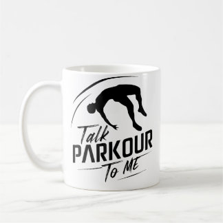 Lustiger Parkour-Hindernisparcours-Entwurf für Par Kaffeetasse