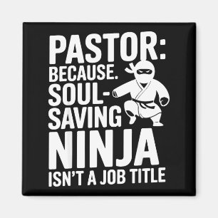 Lustiger Pastor Humor Christlicher Glaube Führungs Magnet
