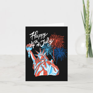 Lustiger patriotischer 4. Juli USA Unabhängigkeits Karte
