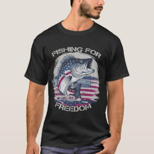 Lustiger patriotischer Angel-Spaß Rot Weiß & Bruh  T-Shirt