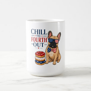Lustiger patriotischer Franzose Chill den Vierten Kaffeetasse