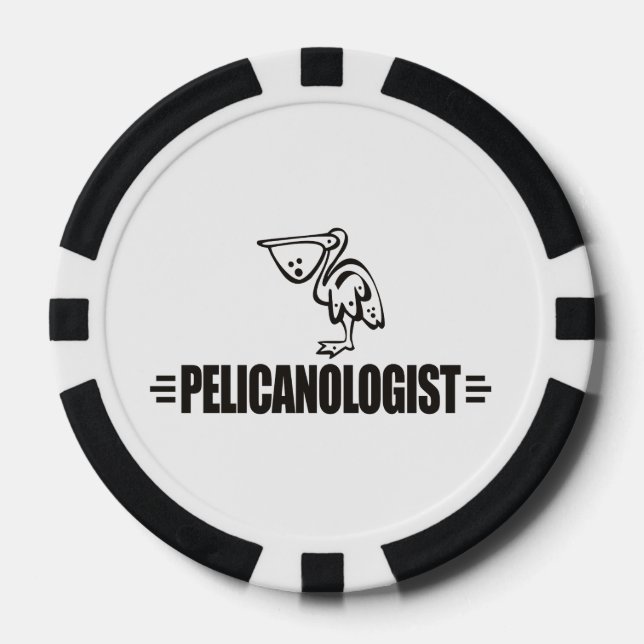 Lustiger Pelikan Pokerchips (Vorderseite)