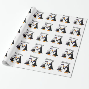 Lustiger Penguin-Braut-und Geschenkpapier
