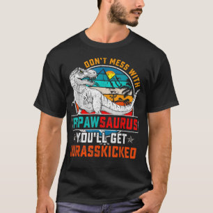 Lustiger Pepawsaurus-Dinosaurier T-Re-Vintage-Vate T-Shirt