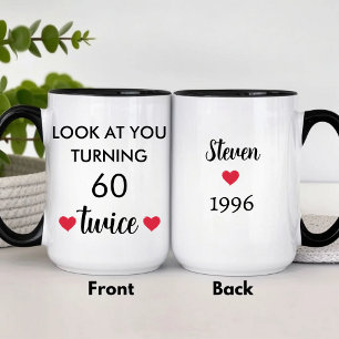 Lustiger personalisierter 60. Geburtstag  Tasse
