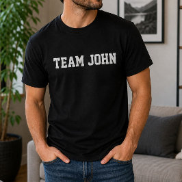Lustiger Personalisierter Benutzerdefinierter Team T-Shirt