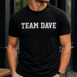 Lustiger Personalisierter Benutzerdefinierter Team T-Shirt