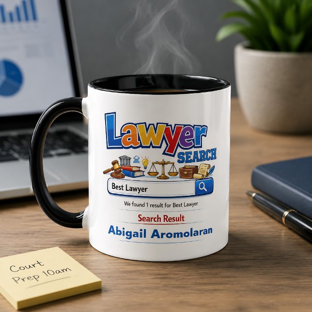 Lustiger personalisierter bester Anwalt  Tasse (Von Creator hochgeladen)