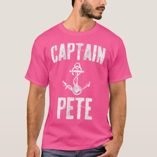 Lustiger personalisierter Bootsname Vorname Captai T-Shirt