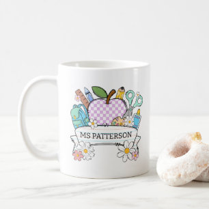 Lustiger personalisierter Lehrer Kaffeetasse