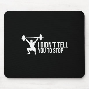 Lustiger persönlicher Trainer sagt Geschenk-Gym-Co Mousepad