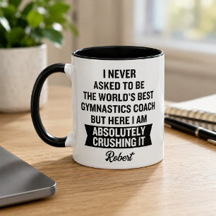 Lustiger persönlicher Turncoach Tasse