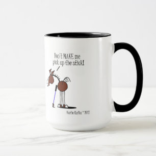 Lustiger PferdeCartoon Tasse