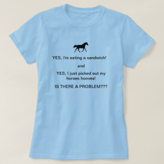 Lustiger Pferdeleute-Spaß-T - Shirt