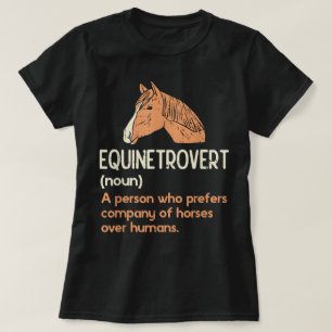 Lustiger Pferdeliebhaber Humor Funny Pferd Definit T-Shirt