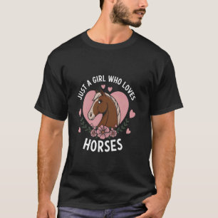 Lustiger Pferdeliebhaber-Reiterinnen Frau Mädchen T-Shirt