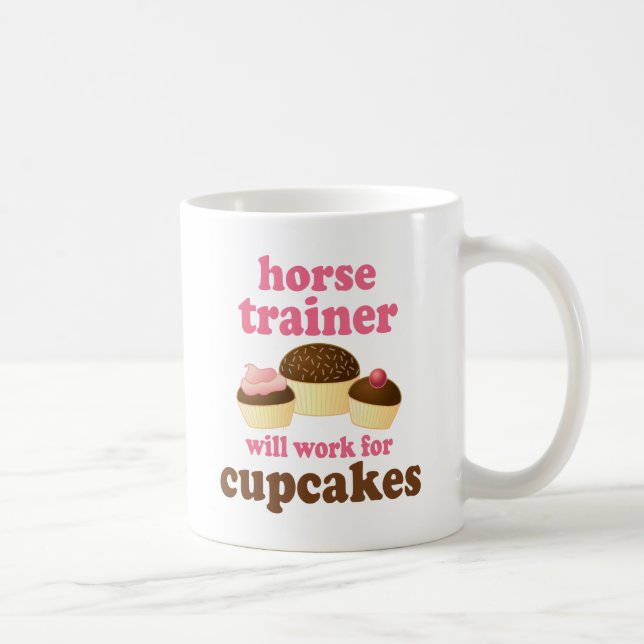Lustiger Pferdetrainer Tasse (Rechts)