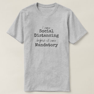 Lustiger Pflicht-Sozialabstand T-Shirt