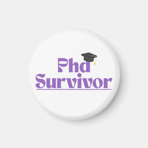 Lustiger PhD-Abschluss Badge – Akademisches Humor- Magnet