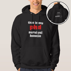 Lustiger PhD-Überlebens-Custom-Doktor-Name wird ge Hoodie