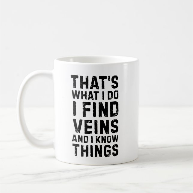 Lustiger Phlebotomist Labortechniker-Geschenk Medi Kaffeetasse (Links)