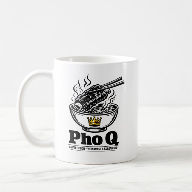 Lustiger Pho Q-Becher Kaffeetasse (Links)