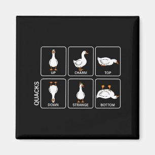 Lustiger Physik-Wortwitz-Enten-Quak-Meme süße Gans Magnet