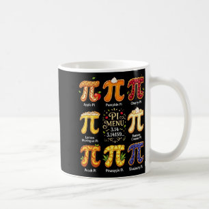 Lustiger Pi-Tag 3.14 Pi-Menü Obst Mathematikliebha Kaffeetasse