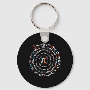 Lustiger Pi-Tag 3.14 Pi-Symbol Spiralzahl Mathe-Li Schlüsselanhänger