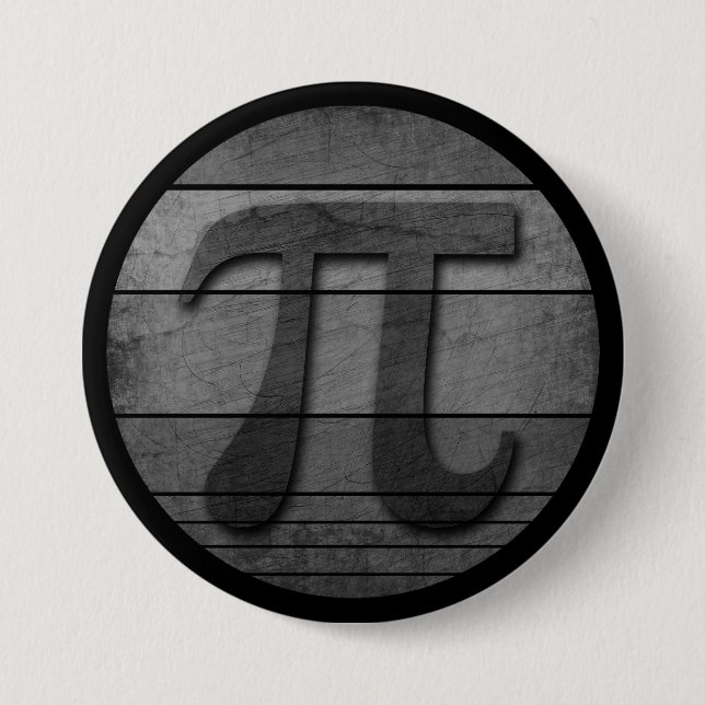 LUSTIGER PI-TAG SCHWARZ WEISS   BUTTON (Vorderseite)