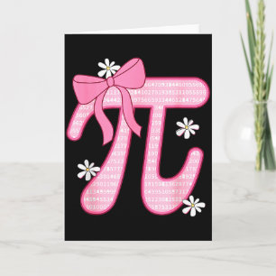 Lustiger Pi-Tag Spiral Pi Mathe Coquette Schleife Karte
