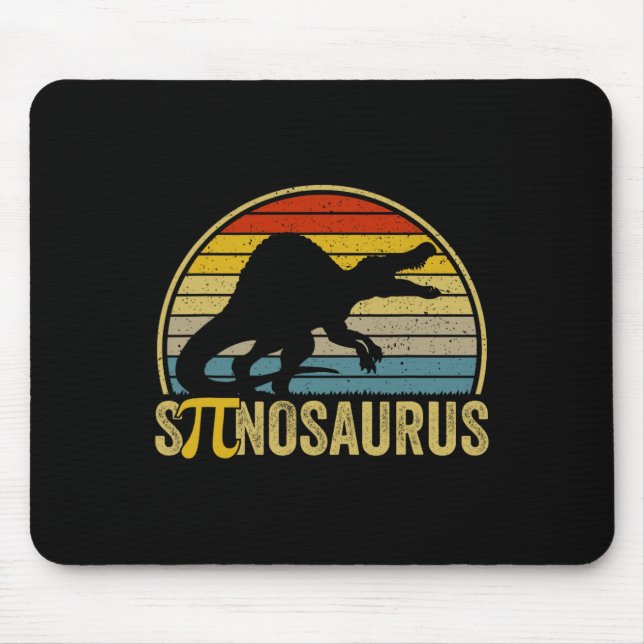 Lustiger Pi-Tag-Wortwitz - Spinosaurus Dinosaurier Mousepad (Vorne)