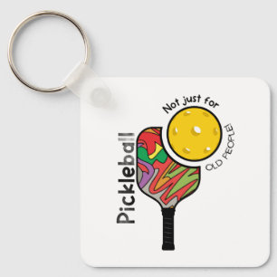 Lustiger Pickleball-Becher für Spieler jeden Alter Schlüsselanhänger