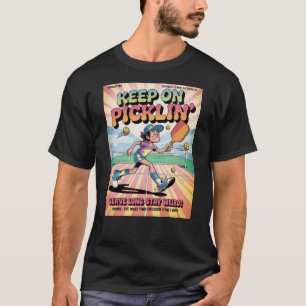 Lustiger Pickleball Serve Long Stay Weird Poster T-Shirt