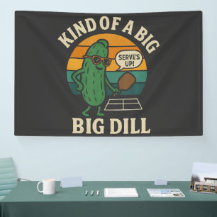 Lustiger Pickleball-Sozialclub Big Dill Banner