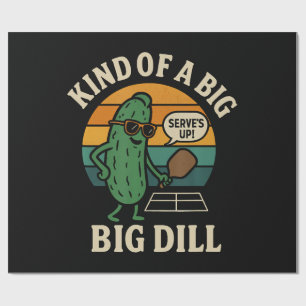 Lustiger Pickleball-Sozialclub Big Dill Geschenkpapier