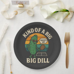 Lustiger Pickleball-Sozialclub Big Dill Pappteller