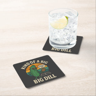 Lustiger Pickleball-Sozialclub Big Dill Rechteckiger Pappuntersetzer