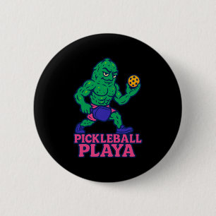 Lustiger Pickleball-Spieler Pickle Ball Pickelball Button