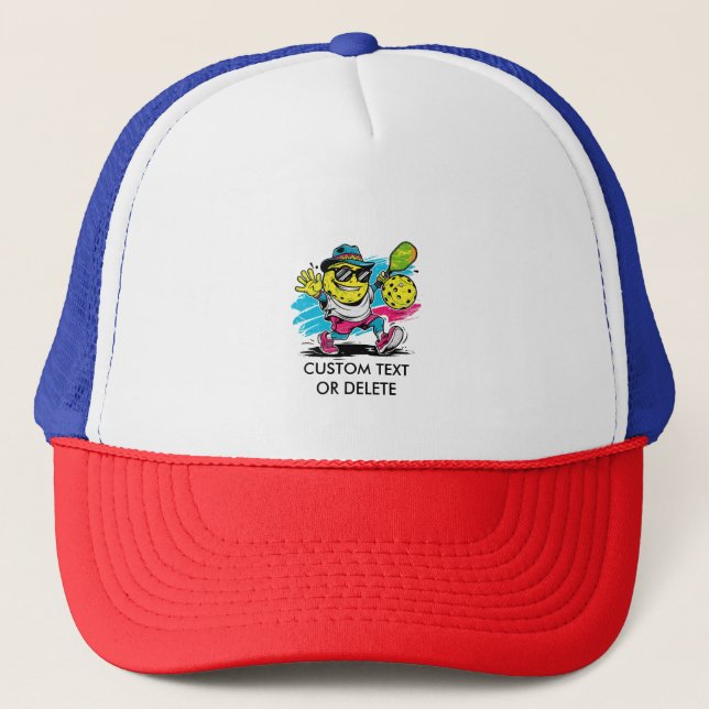 lustiger Pickleball Truckerkappe (Vorderseite)