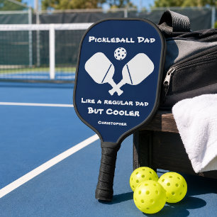 Lustiger Pickleball-Vater-Name Blau Pickleball Schläger