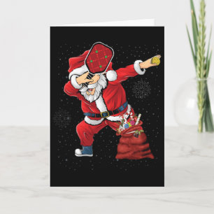 Lustiger Picklebyll Weihnachtsmann spielt Pickleby Karte
