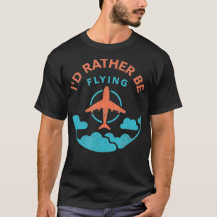 Lustiger Pilot Flugbegleiter Flugzeug Liebhaber Fl T-Shirt