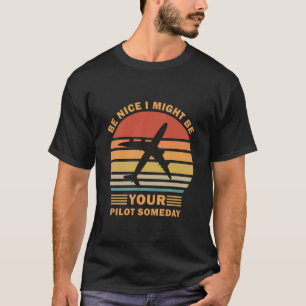 Lustiger Pilot & Luftfahrt Flugzeug T-Shirt